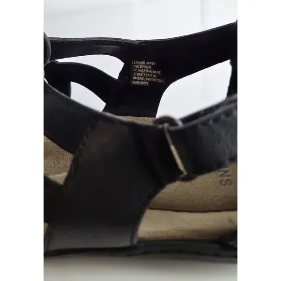 Earth Origins Belle Bridget Shoes Leather Sandals Size 10M Black - Picture 9 of 10